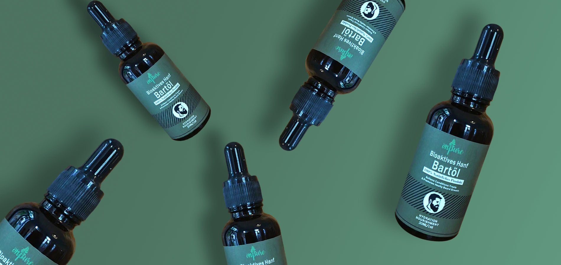 Gesunde Bartpflege mit Hanfsamenöl. Dein Bart wird es dir danken.