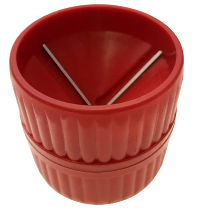 Alkan-2 in-1-Rohrentgrater-rot