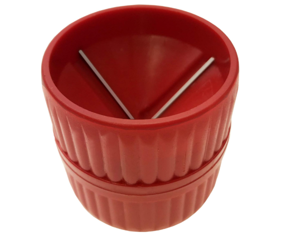 Alkan-2 in-1-Rohrentgrater-rot