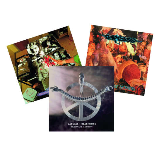 Carcass - Necroticism,Descanting The Insalubrious,Symphonies Of Sickness,Heartwork