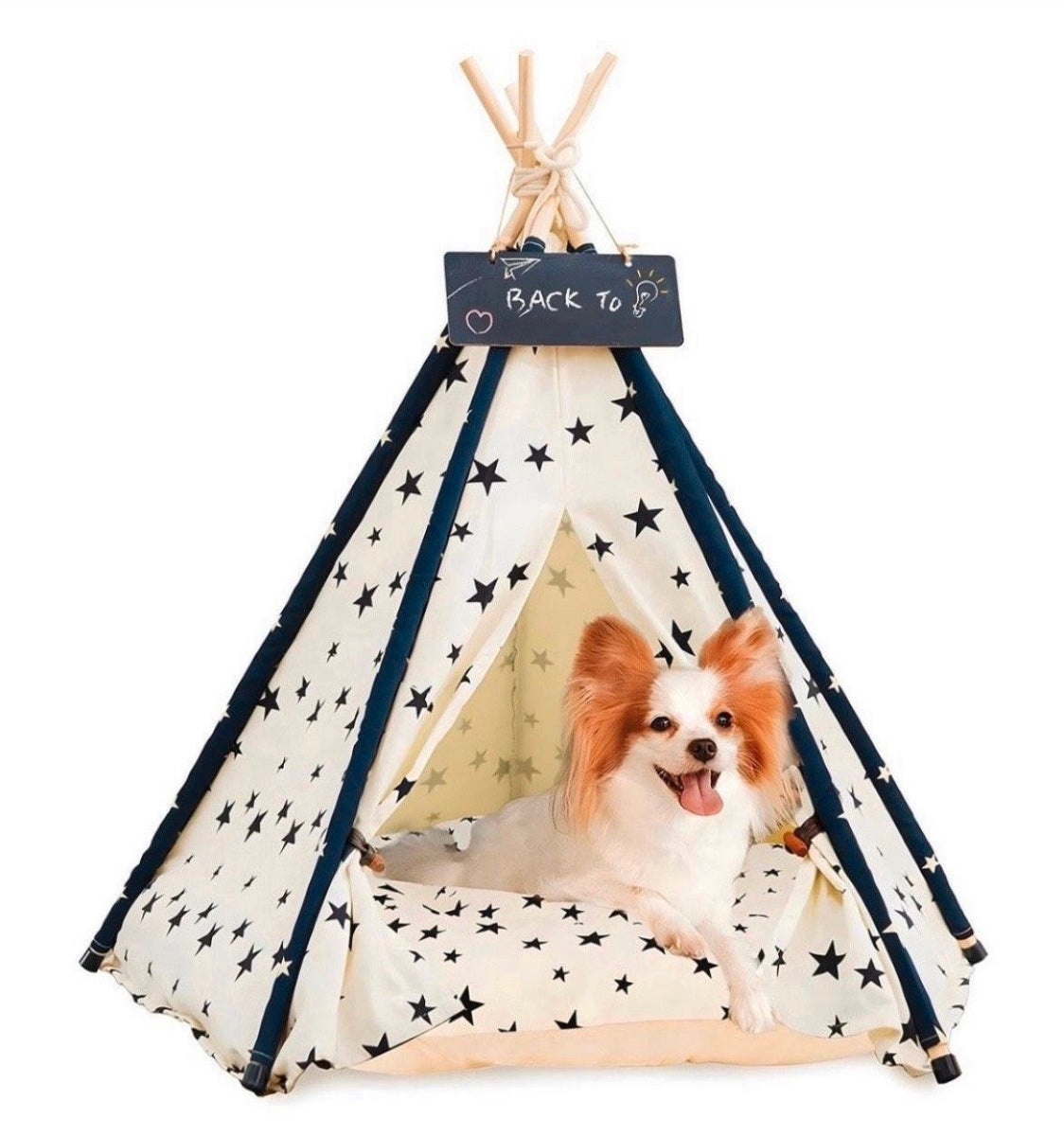 Tipi Zelt für Haustiere - Hundezelt Katzenzelt Haustierzelt 40 x 40 x 50