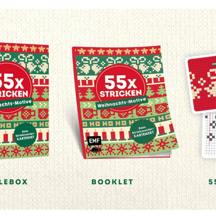 55 x Stricken Weihnachts-Motive | Dein Set EMF