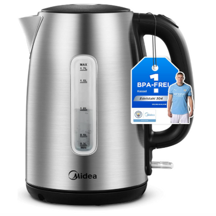 Midea Wasserkocher Edelstahl | 1,7L MKE17M1ADS