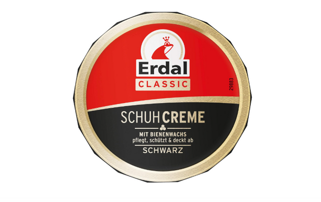 Erdal Schuhcreme mit Bienenwachs | schwarz 75ml