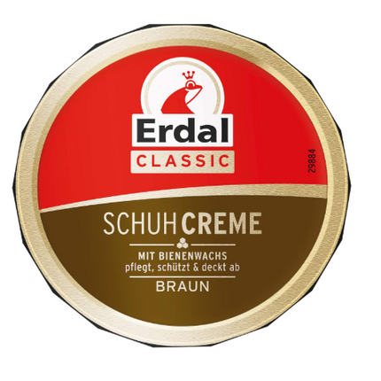 Erdal Schuhcreme mit Bienenwachs | braun 75ml