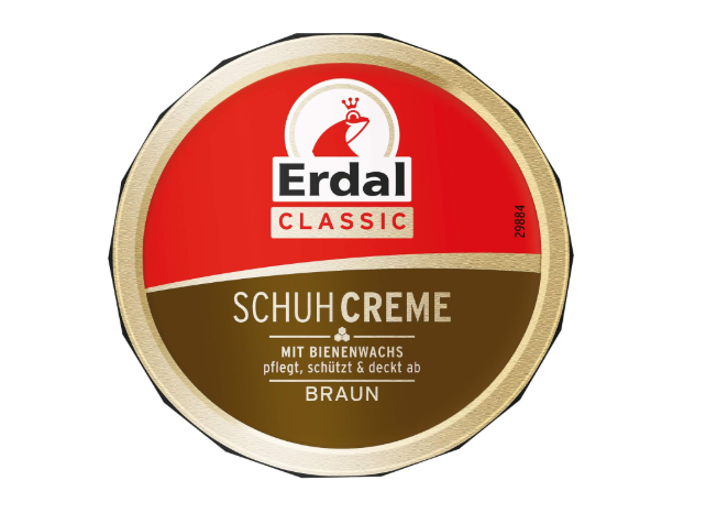 Erdal Schuhcreme mit Bienenwachs | braun 75ml