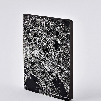 NUUNA Notizbuch - Nightflight L Light Berlin Silber