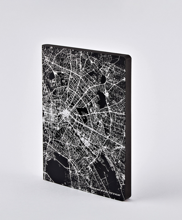 NUUNA Notizbuch - Nightflight L Light Berlin Silber