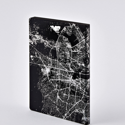 NUUNA Notizbuch - Nightflight L Light Berlin Silber