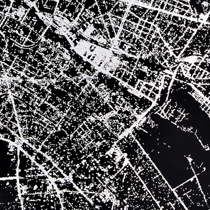 NUUNA Notizbuch - Nightflight L Light Berlin Silber