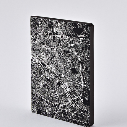 NUUNA Notizbuch - Nightflight L Light Paris Silber