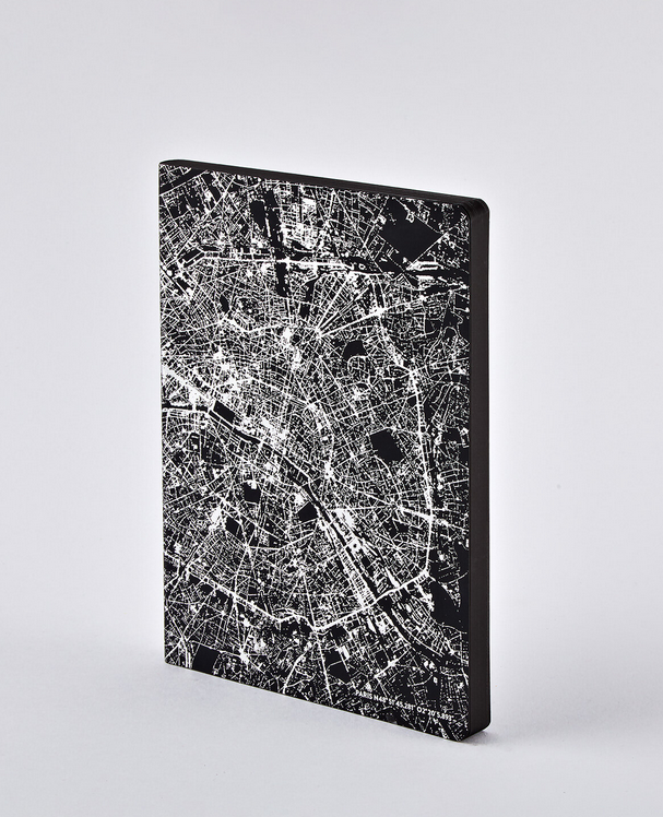 NUUNA Notizbuch - Nightflight L Light Paris Silber