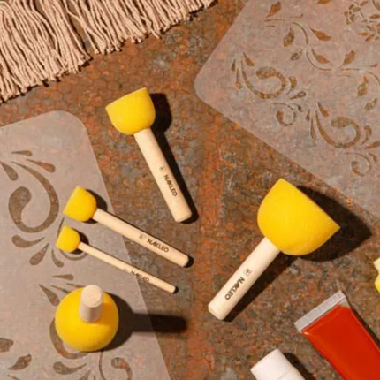 DIY Runde Schwammbürsten | 5-er Set | Nakleo