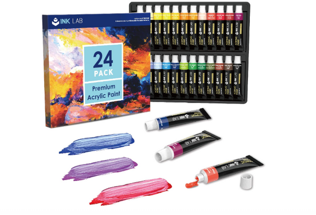 INK LAB Acrylfarben Set | 24 x 12 ml