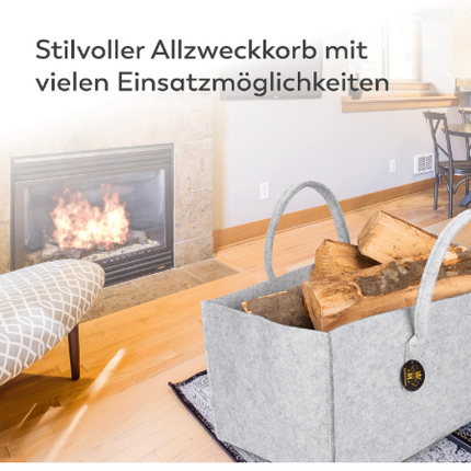 Rubberneck Allzweck Filztasche XL | Hellgrau 57x30x30