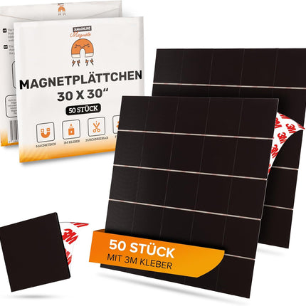 Selbstklebende Magnetplättchen für Fotos und Postkarten