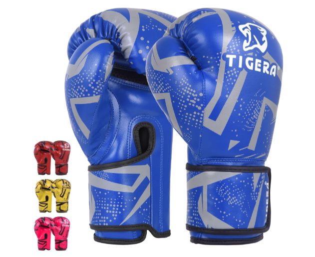 Tigera-Kinder-Boxhandschuh-4oz-blau 5