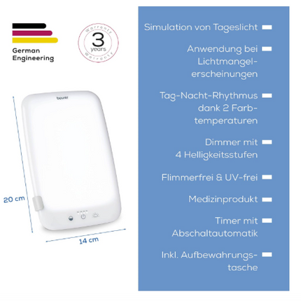 beurer-TL35-tageslichtlampe-3-farbtemperaturen-dimmbar 6