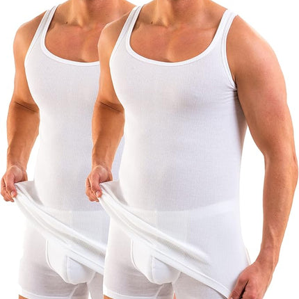 Herren-Unterhemd Hermko 2er-Pack aus 100 % Bio-Baumwolle