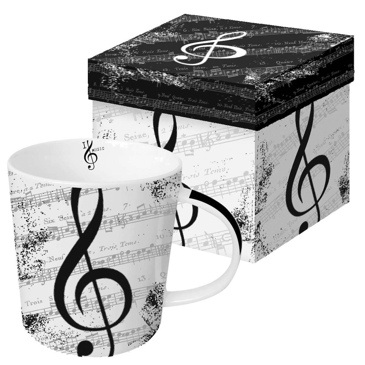 I love Music Tasse mit Geschenkbox