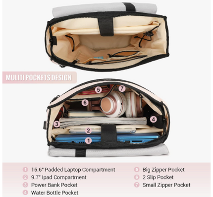 lovevook-rucksack-tagesrucksack-damen-laptopfach 5