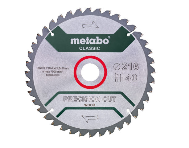 metabo-classic-216-40-zähne-holz-kreissägeblatt