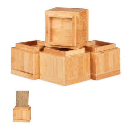 relaxdays-möbelerhöher-bambus-4er-set