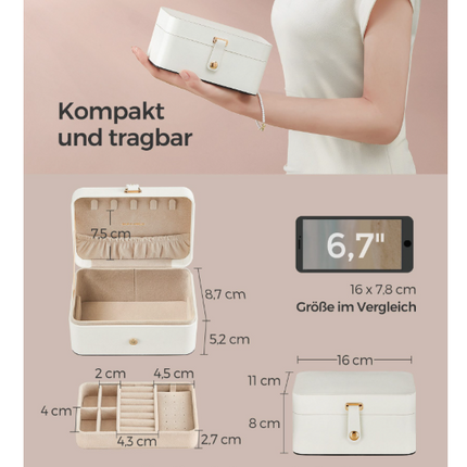 songmics-schmuckbox-schmuckkasten-schmucketui-reisen-weiß 2