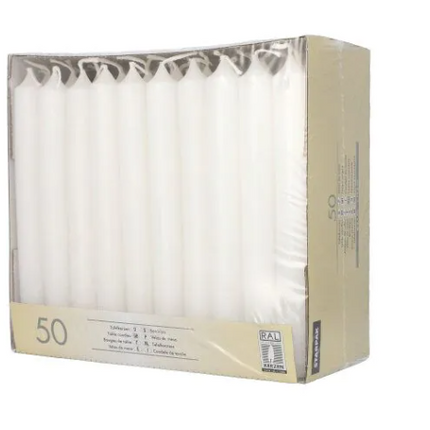 starpak-tafelkerzen-weiß-50-stück-stabkerzen 2