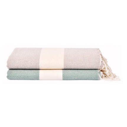 tadussi-fouta-la-mison-berbere-2er-set-saunatuch-olivgrün-taupe