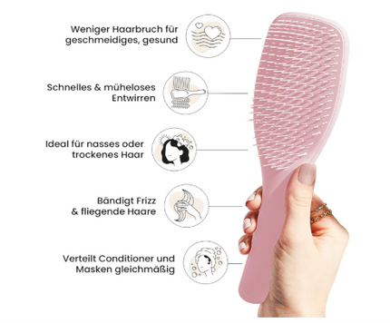 tangle-teezer-detangling-hairbrush-haarbürste-rosa 3