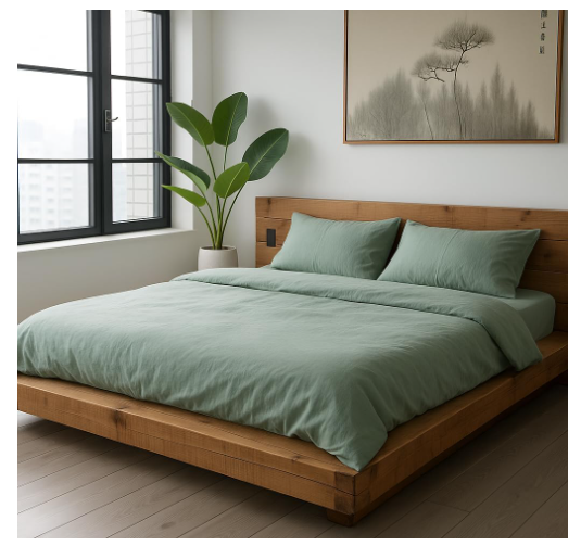 velvet-home-deluxe-bettwäsche-set-155x220-olive 5