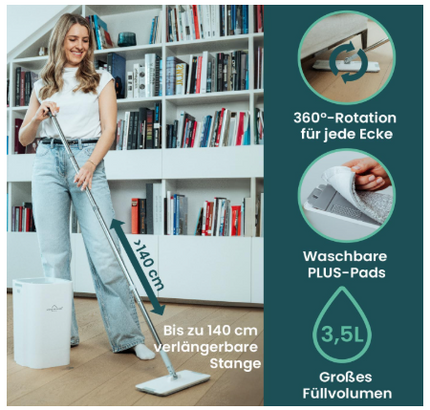 wonderhome-triple-clean-plus-wischmop-set-mit-eimer 7